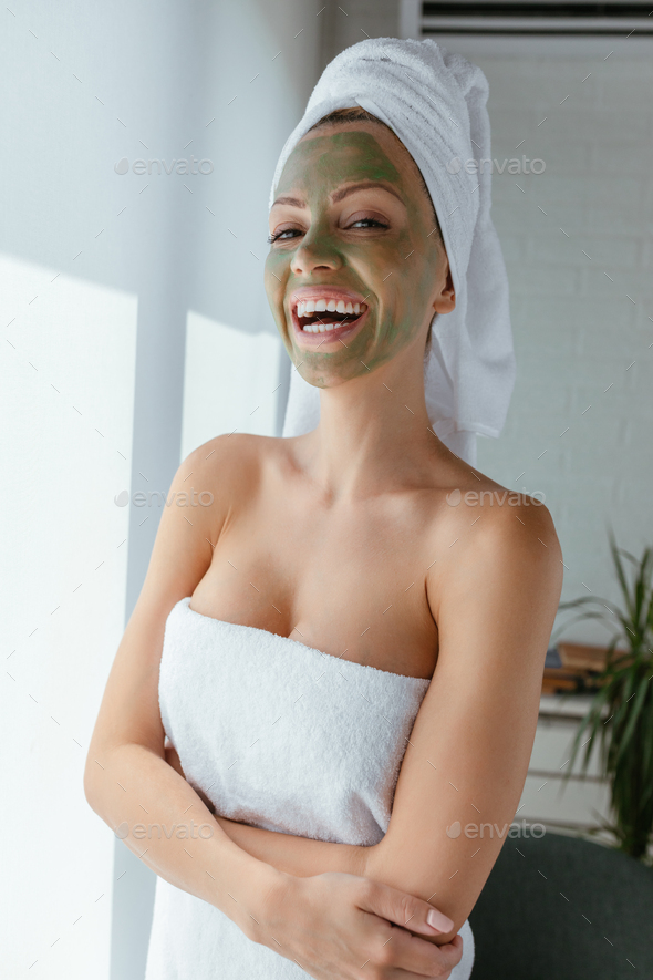 Making my skin happy - Stock Photo - Images