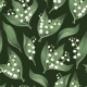 Seamless Vector Pattern with Lilies of the Valley