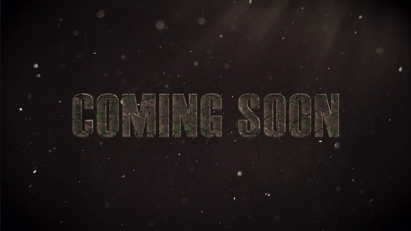 Stone Cracking Cinematic “Coming Soon” Title Animation