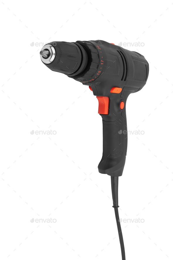 Screwdriver or drill isolated - Stock Photo - Images