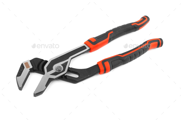 Slip joint pliers isolated