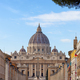 St. Peter&#39;s Basilica in urban streets of Downtown Rome, Italy. - PhotoDune Item for Sale