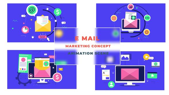 Email Marketing Concept Animation