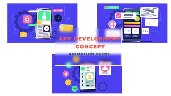 App Development Concept  Animation