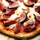 Appetizing pizza with bacon and fruit. - PhotoDune Item for Sale