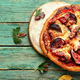 Classic pizza with bacon and fruit,space for text - PhotoDune Item for Sale