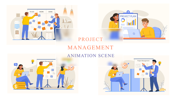 Project Management Explainer Animation Scene