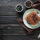 Concept of sweet food, Tiramisu cake, space for text - PhotoDune Item for Sale