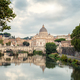 Morning view of Rome Skyline with Vatican Saint Peter Basilica - PhotoDune Item for Sale