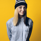 Happy Girl Wearing Hat Portrait - PhotoDune Item for Sale