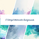 5 Colorful Watercolor Backgrounds