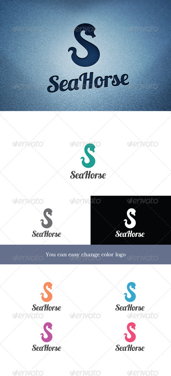 SeaHorse - Letters Logo Templates