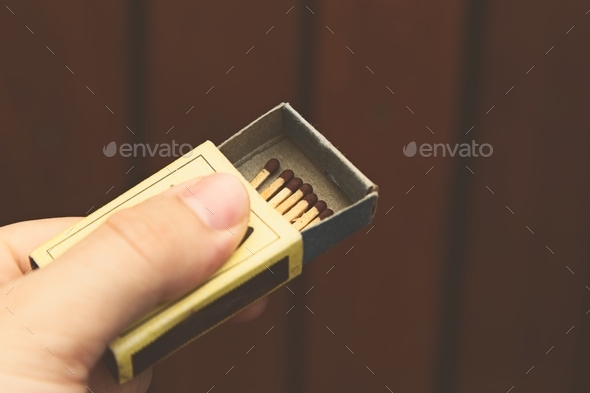 Matches In A Box Closeup Stick Matchstick Photo Background And