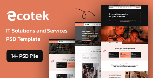 Ecotek - IT Solutions and Services PSD Template