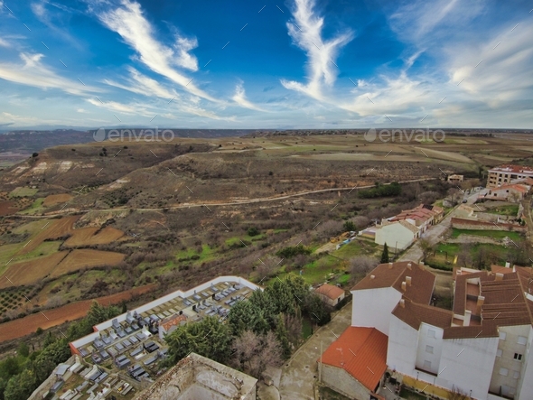 Alcarria in Guadalajara,Spain. Drone Photo - Stock Photo - Images