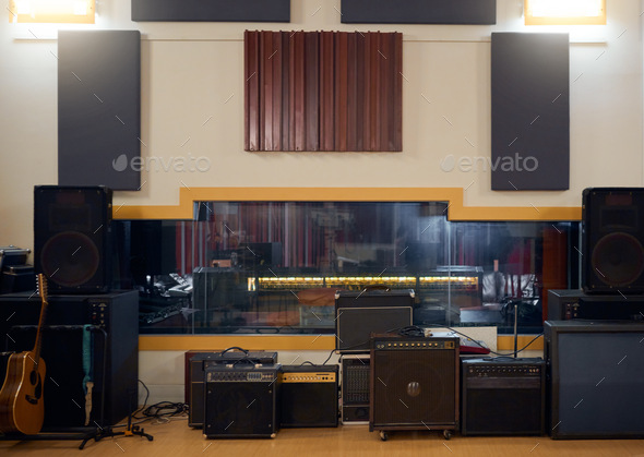 Recording studio, music and musical equipment for broadcast, radio or entertainment industry. Media