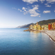 Camogli beach and church on the sea. Liguria, Italy - PhotoDune Item for Sale