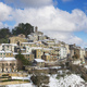 Snow in Tuscany, Gerfalco village, winter panorama. Grosseto, Tuscany, Italy - PhotoDune Item for Sale