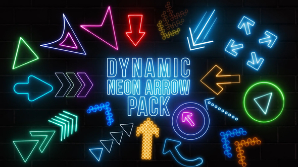 Dynamic Neon Arrows Pack