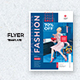 Flyer Blue Fashion Sale Simple Modern