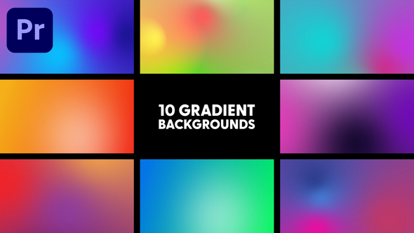 Gradient Backgrounds, Premiere Pro Templates | VideoHive