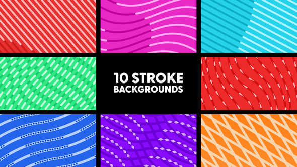Stroke Backgrounds Elements template preview
