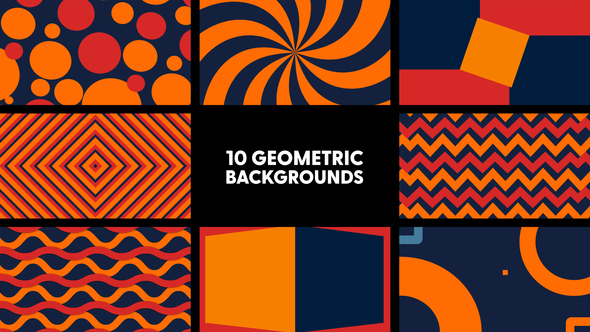 Geometric Backgrounds Elements template preview