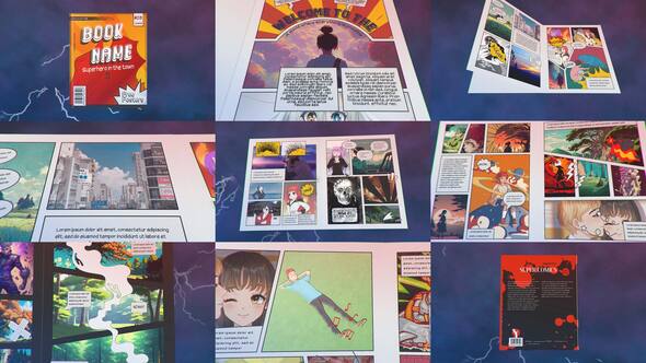 Comic Magazine Product Promo template preview