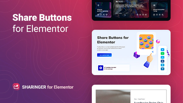 Sharinger – Share Buttons for Elementor