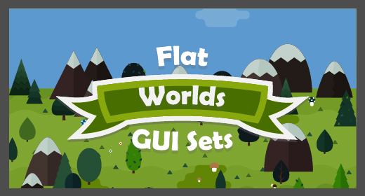 Flat Worlds GUI Sets