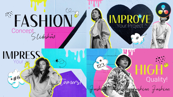 Fashion Concept Slideshow for DaVinci Resolve