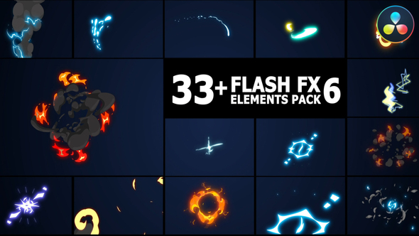 Flash FX Elements Pack | DaVinci Resolve