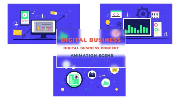 Digital Business Concept Animation