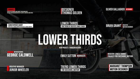 Modern Lower Thirds | Premiere Pro
