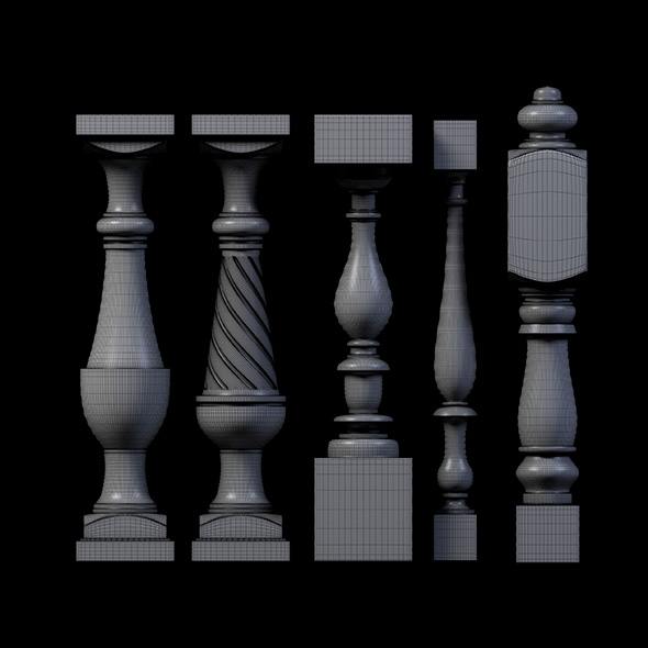 30 Baluster colection by Ostap604 | 3DOcean