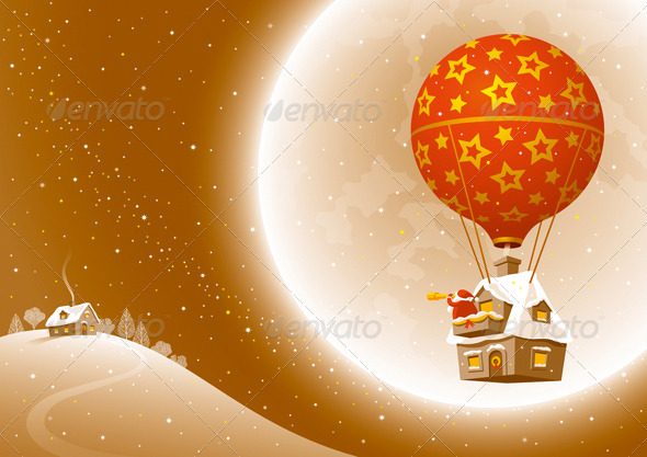 Santa's Christmas Flight - Christmas Seasons/Holidays