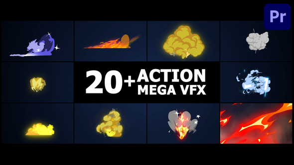 Action Mega VFX Pack | Premiere Pro MOGRT