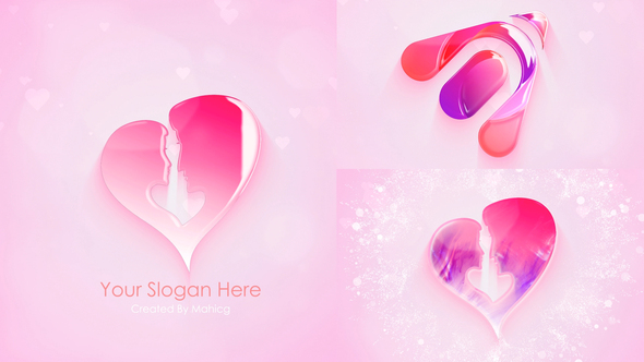 Colorful Valentine Logo Reveal Logo Stings template preview