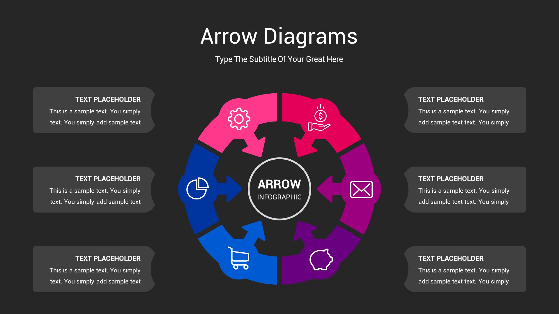 Arrow Diagrams Animated Powerpoint Presentation, Presentation Templates