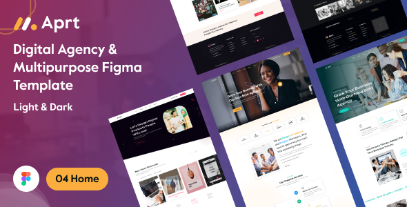 Aprt - Digital Agency & Multipurpose Figma Template