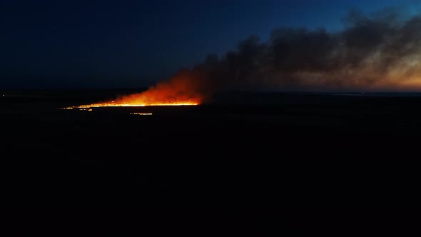 Aerial View Stubble Burning alt