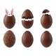 Chocolate Easter Realistic Eggs, Vectors | GraphicRiver