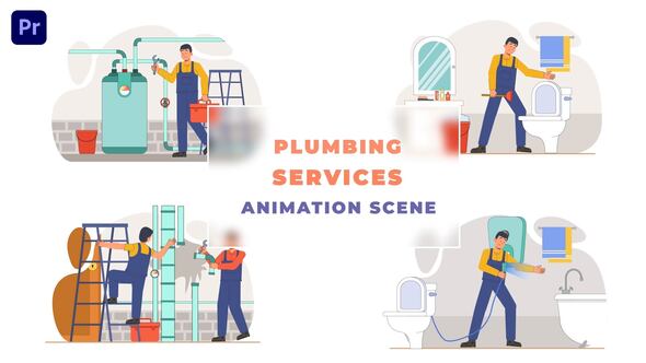 Plumbing services Animation Scene