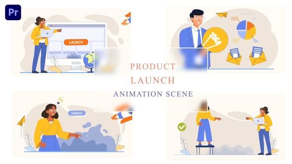 Rocket Product Launch Ideas Animation Scene