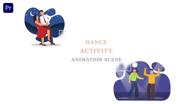 Couple Dance Activities Animation Scene