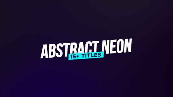 Abstract Neon Titles