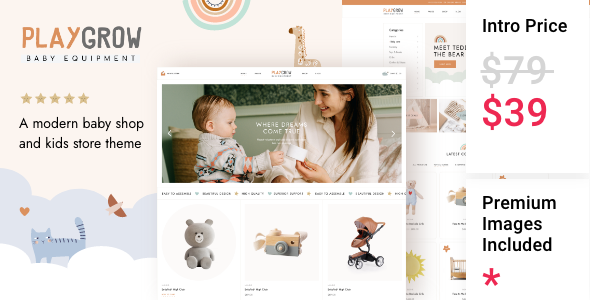 PlayGrow Nulled + Full Demos –  Baby Shop and Kids Store Theme