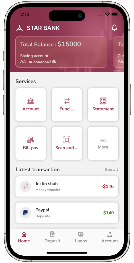 Online Banking App Template in Flutter | Multi Language | StarBank by ...