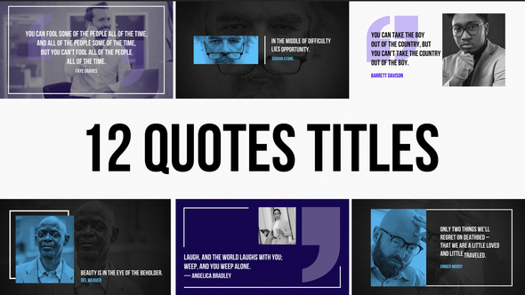 Quotes Titles Pack | PR