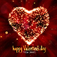 Perfect Happy Valentines Day Heart Greetings With Glitter. - VideoHive Item for Sale